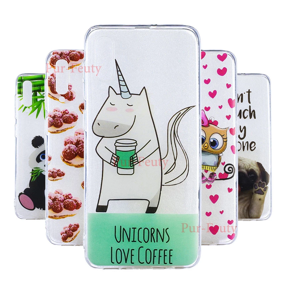 

Cases For Samsung Galaxy A50 2019 SM-A505FN/DS A505FN/DS Fashion Transparent Soft Silicone TPU for A 50 2019 A505 SM-A505FM/DS