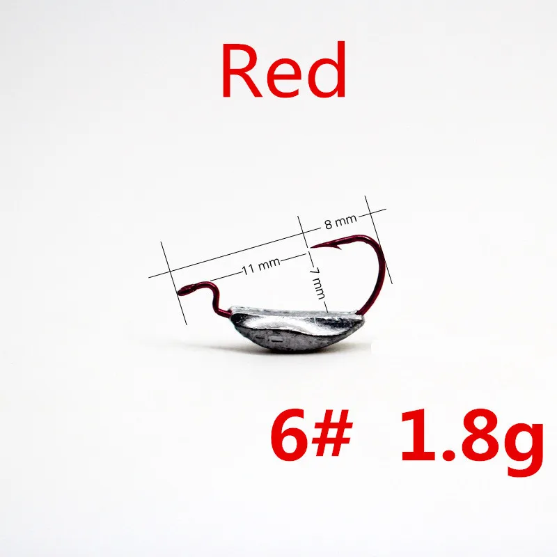 10pcs/lot Fishing hooks 4#  6#  8# jig head hooks crank hook for Soft Worm Bait Crankbait Fishing Tackle accessories Pesca