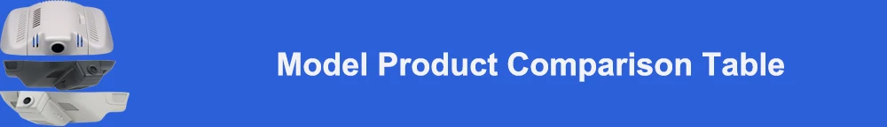 Model product comparison table 