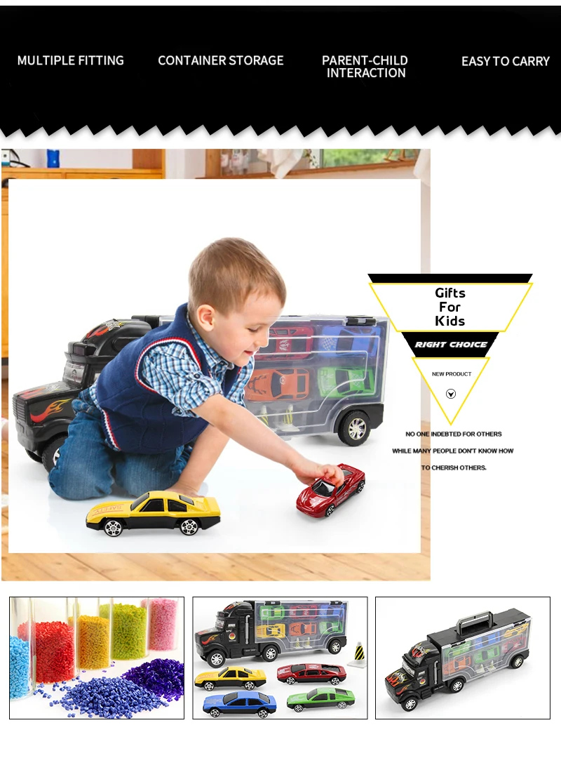 9 шт./лот литой автомобиль контейнер Перевозки грузовик с сплава модели автомобилей набор игрушек для детей подарок на день рождения детей