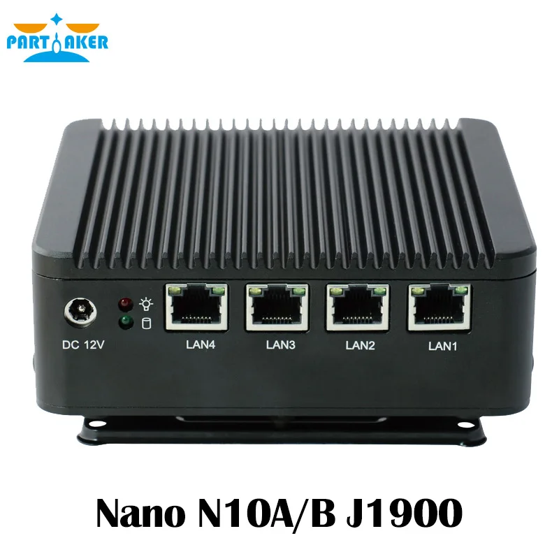 Partaker Mini PC J1900 4 lan ports motherboard baytrial htpc computer ...