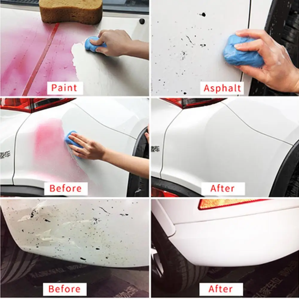  2PCS Auto Care Clay Bar Magic Car truck Clean Detailing Cleaner Car Washer Wash Maintenance Paint C