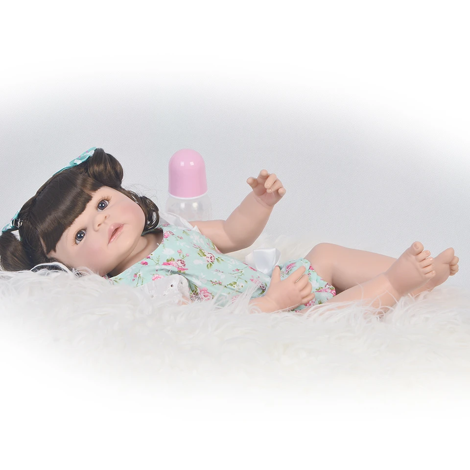 Bebes кукла трансфер до reborn 55 см Полный винил силиконовая кукла Reborn для маленьких девочек кукла, подарок для девочки для детей Рождественский подарок Возрожденный Juguetes npk Dolls