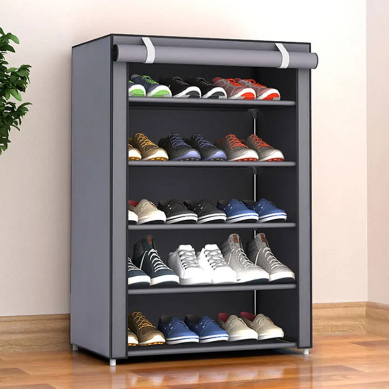 

DIY Cloth Shoe Rack Folding Dust-proof Storage Shoe Cabinet Multi-layer Shoe Rack Dormitory Hall Shoe Rack Organizer