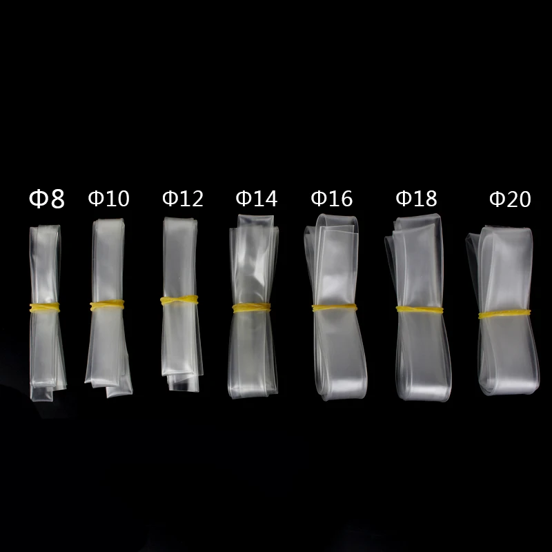 18 мм ультра тонкий прозрачный термоусадочные трубки кабель изоляции оплетку Обёрточная бумага Провода комплекты цена