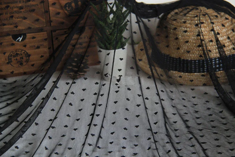 Free Shipping 1yard,130cm/51.18''Width,Sewing accessories,Black Bits