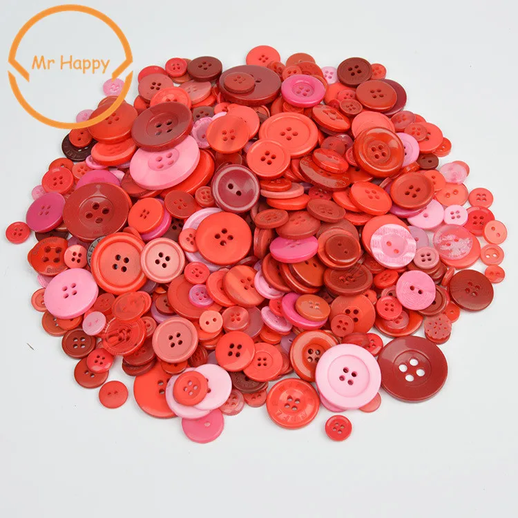 

MR HAPPY Colorful 50g Resin Button Mix Size Decorative Sewing Craft Scrapbook Card Making DIY Sewing Decorative