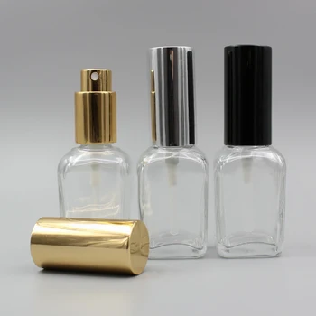 

30ml clear spray bottle cosmetic with gold/silver/black mist spray pump, 30ml cosmetic glass container