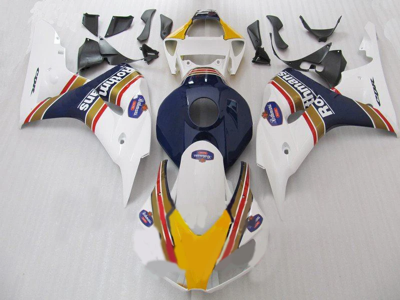 Комплект обтекателей для мотоцикла HONDA CBR1000RR 06 07 CBR 1000RR 1000 2006 2007 ABS верхние белые