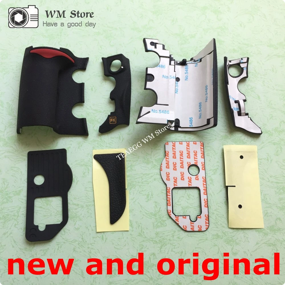 

NEW Original For Nikon D700 Body Rubber (set of 4 pcs ) Grip Bottom Rear Thumb Side FX Rubber Repair Spare Replace Part