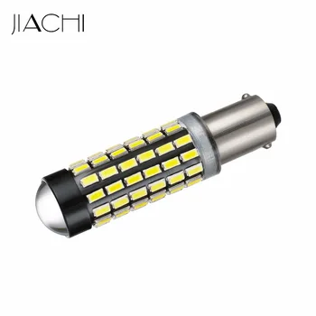 

JIACHI 10X Non-Polarity BA9S Automobiles Led T4W 3014 78SMD With Lens For 12V 24V led lamp white Clearance Light Pure car parts