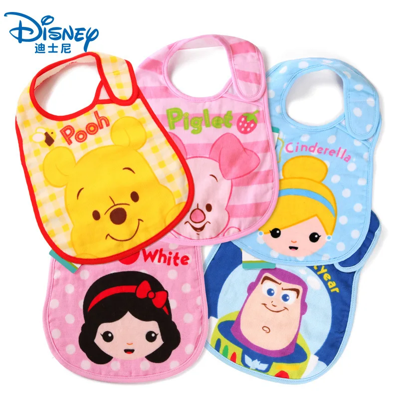 

Cotton Soft Baby Children Saliva Towel Bibs Minnie Mickey mouse Cartoon Baby Eating Pattern Toddler Infant Burp Cloths Feeding