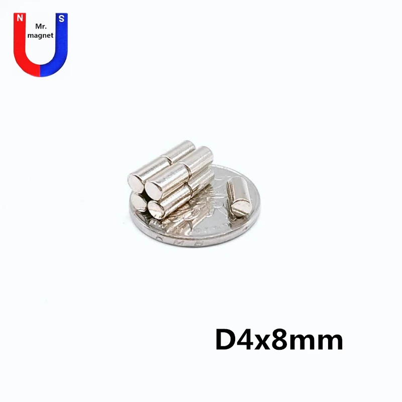 

Mr. Mag 4x8 Mm Magnet Neodymium 4*8 Materiały Magnetyczne Axial Magnetized Magnets For Crafts Brooches Office Magnet Low Price