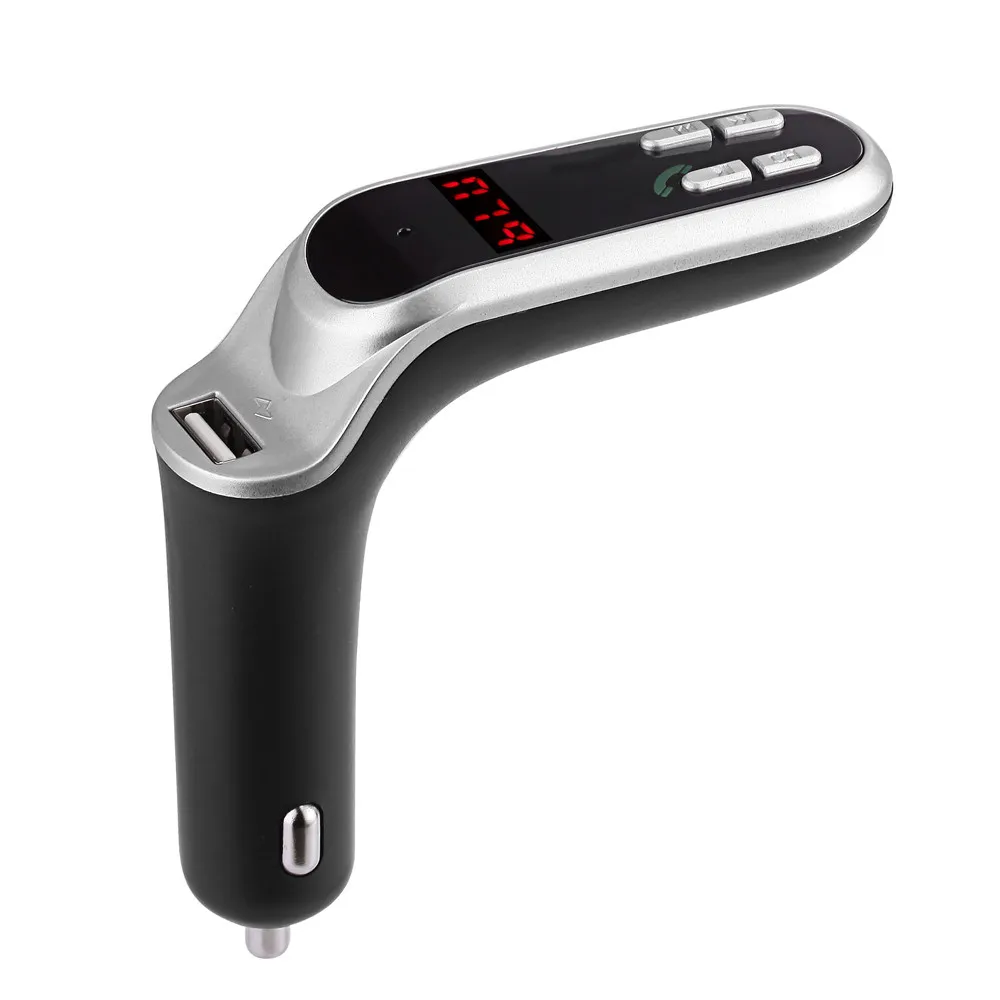 

G7 Hands-free Wireless Bluetooth FM Transmitter 4-in-1 USB Car Charger Adapter Car Mp3 Player & AUX Car electronics Dropshipping