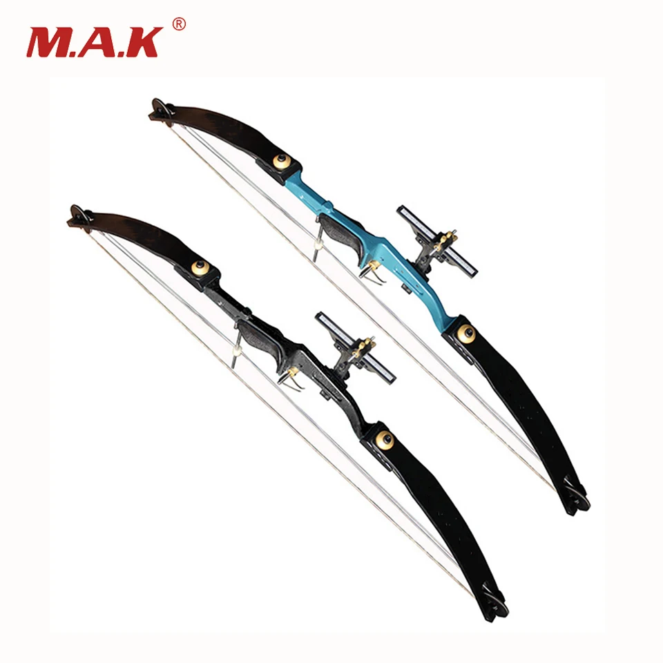 2 Color 51 Lbs Compound Bow 45 Inches with Aluminum Handle and Glass