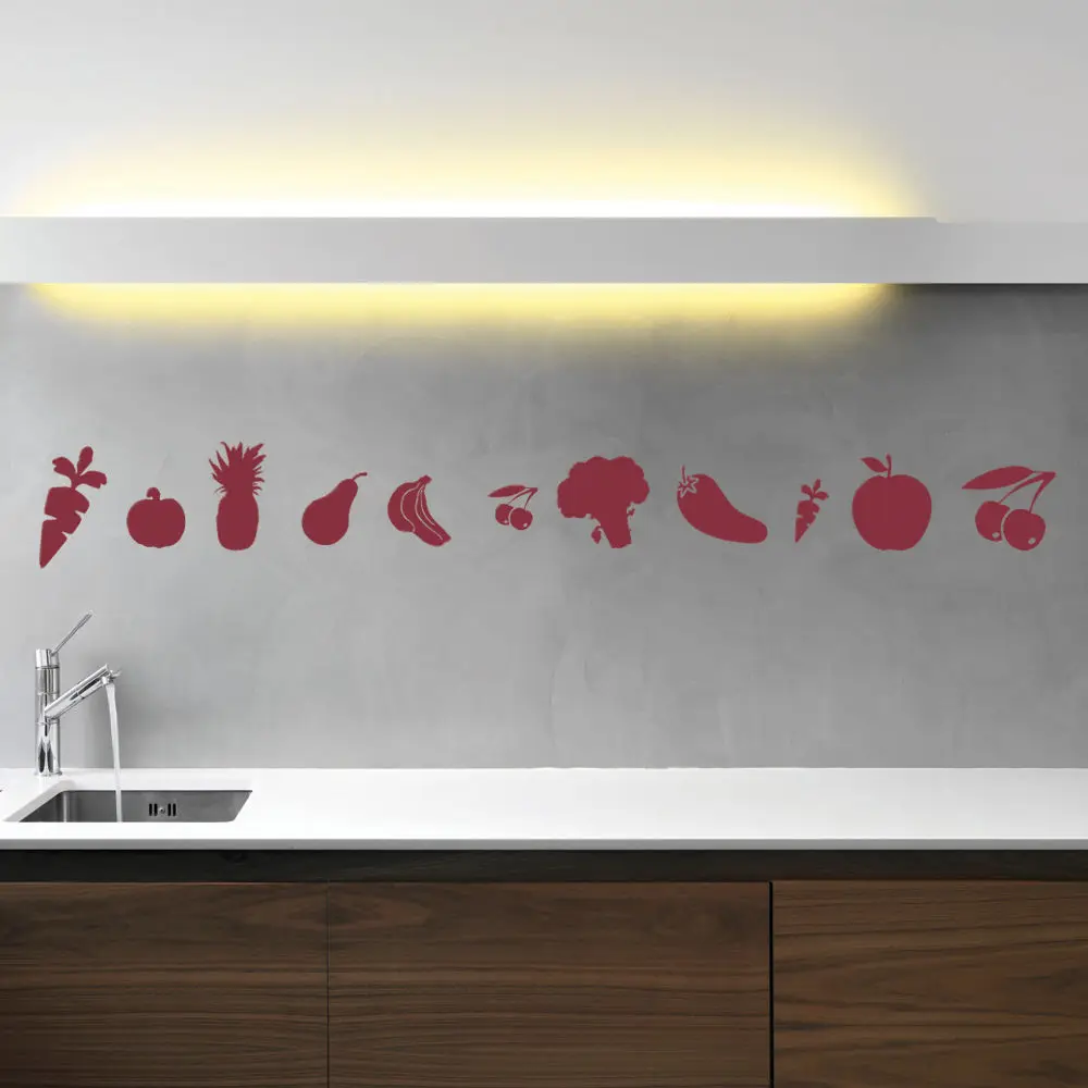 Food And Drink Group Wall Stickers Food And Drink Creative Multipack