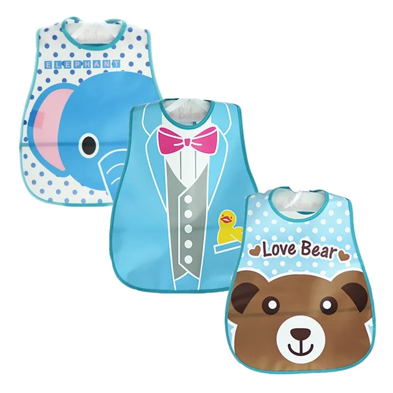 Baby Bandana Bibs Cute Cartoon EVA Bibs Waterproof  Silicone Children Baby Bibs Boys Girls Infants Burp Clothes Feeding Care (2)