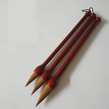 3 шт. Китайская каллиграфия кистью ручка короткая спереди ласка волос каллиграфия кисть Большой Средний Маленький кисть комплекты