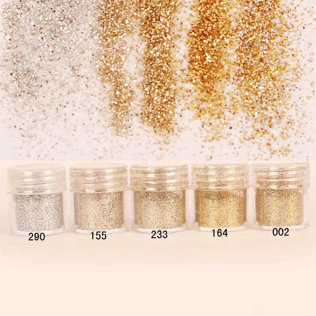 

Silver Gold Color Nail Glitter Fine Powder Paillette Sequins Powder for Nail Art Decoration 5-01