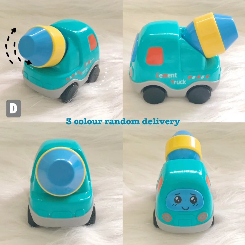 Литой игрушечный автомобиль для детей, мультипликационная модель автомобиля для детей, обучающий Мини Деревянный автобус, грузовик, поезд, трактор