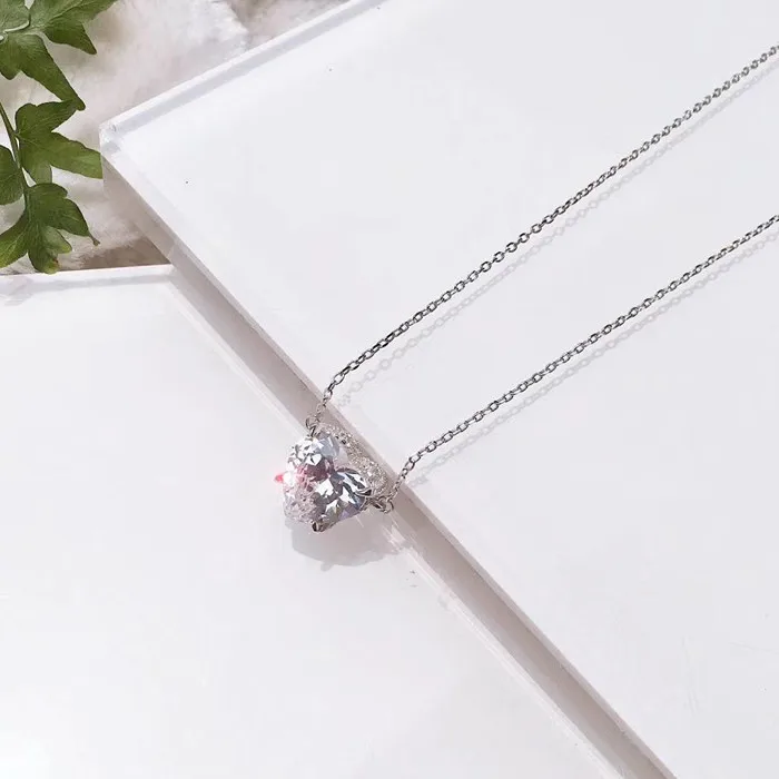 

Designer Fashion 925 Sterling Silver Jewelry 3A Cubic Zirconia Party Necklace