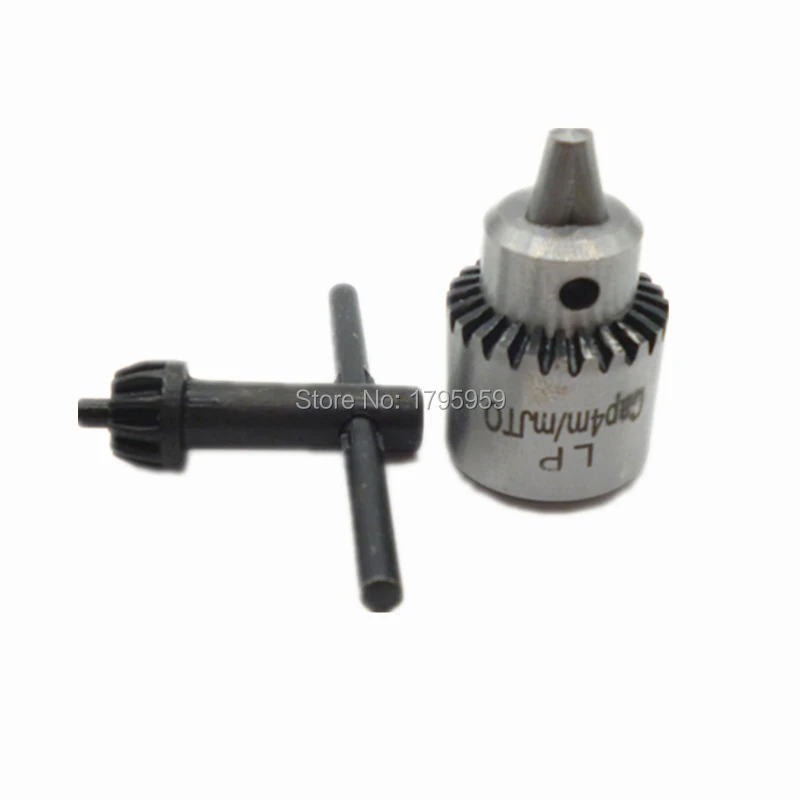 High Precision Drill Chuck  Wrench Clamping Range 0.3-4mm High-Carbon Steel Miniature Motor Drill Chuck Power Tool Accessories (1)