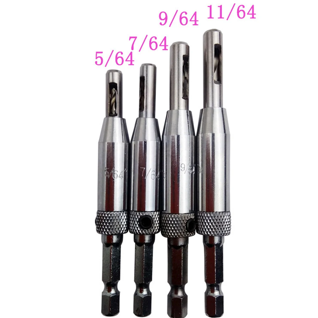 4 шт./компл. HSS Самоцентрирующийся шарнир сверла набор двери шкафа 5/64 "7/64" 9/64 "11/64" высокое качество картридж для сверла
