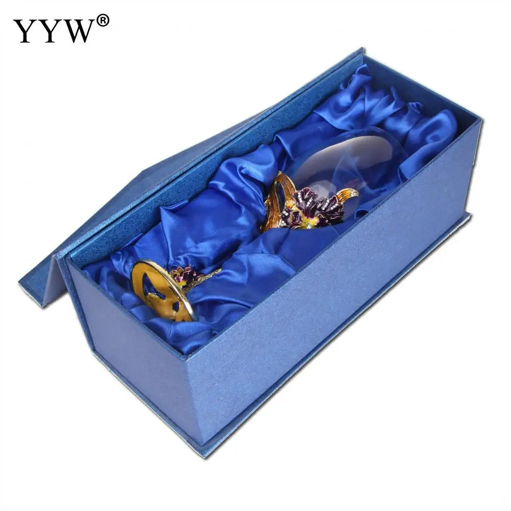 Beauty Glasses Enamel Mugs Cup Wine Glass Mug Flower Glass Cups Lover A Cup Gift Champagne Goblet Party Barware Kitchen Tools