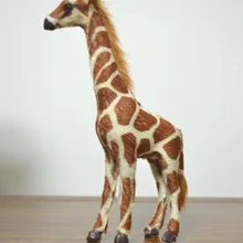 Моделирование животных модель жирафа игрушка, 19 см, игрушки, полиэтилен и меха кролика поделки из резины, украшения дома подарок a246