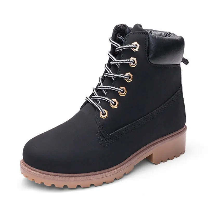 

Y102 Women's Bootss fashion style winter indoor pu Women's solid Boots good quality 6 colour