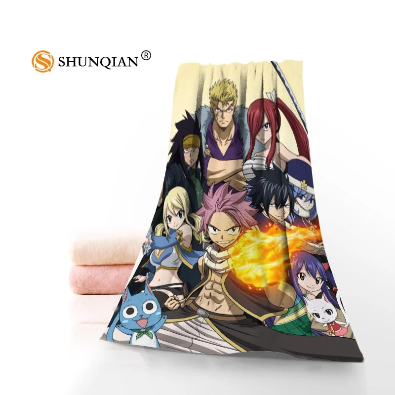 Микрофибра Полотенца s пользовательские FAIRY TAIL уход за кожей лица Полотенца/ванна