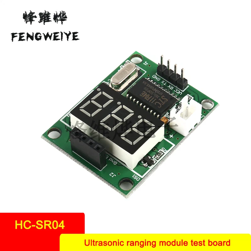 Panel Ultrasonic Ranging Module Test Board Provides 5V 3 3V Test Board Test HC SR04 Display