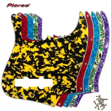 Pleroo personalizado qualidade prats-para nós 10 buracos 4 cordas padrão jazz baixo guitarra pickguard placa de risco