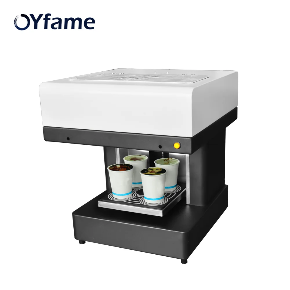 OYfame 4 cup Coffee Printer Automatic Art Coffee Printer Latte Printing