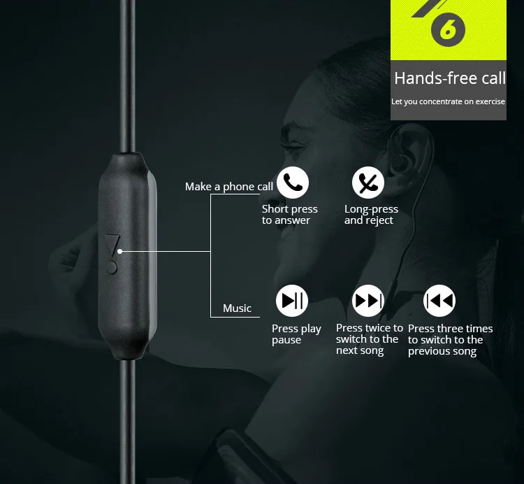 à prova de Resistência Correr Fones de