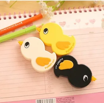 

2017 Stationery Papeleria Corretivo Escolar Fita Kawaii Duck Cartoon Animals Correction Tape Fluid School Office Supply K6925