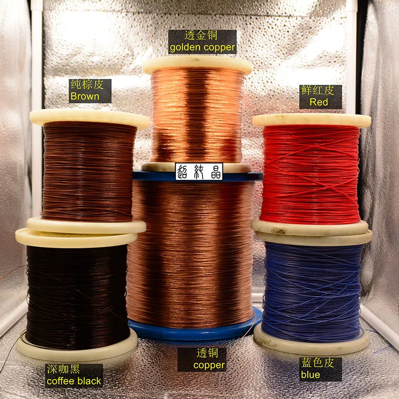 Diy earphone cable high purity crystal copper 30cocres 25awg OD:0.65mm | Электроника