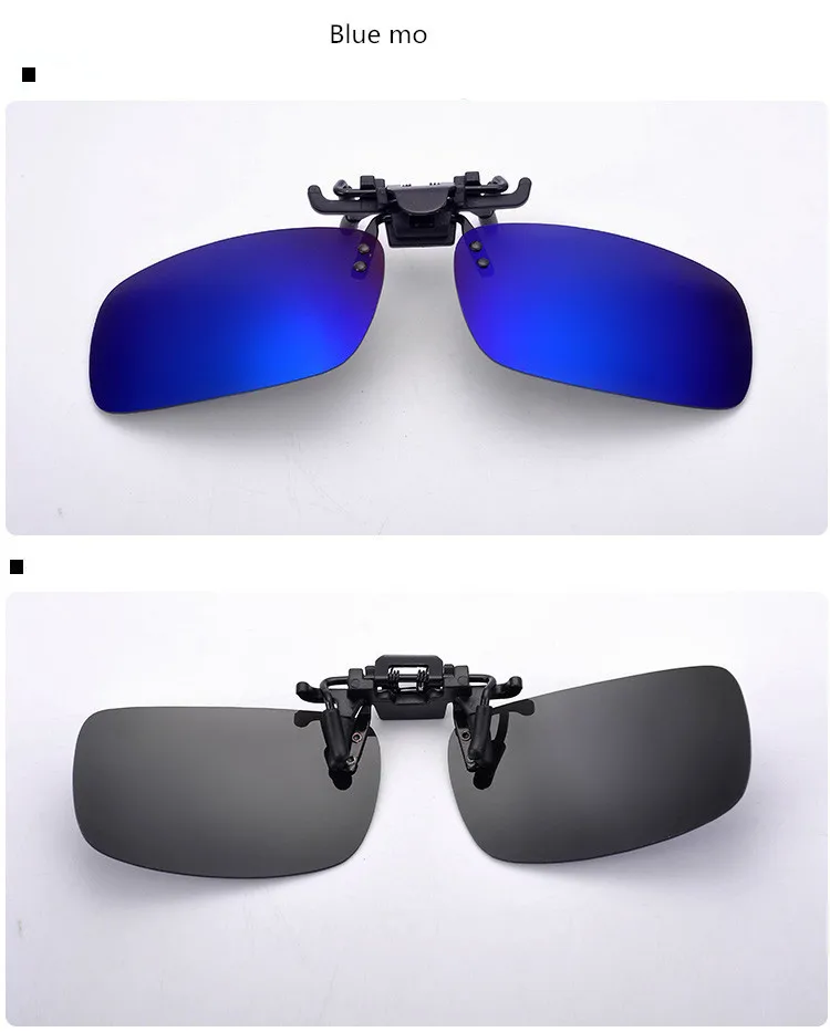 UV400 поляризованных линз Близорукость клип на солнцезащитные очки для мужчин и женщин Брендовая Дизайнерская обувь ночного видения клип на солнцезащитные очки Флип зеркальные