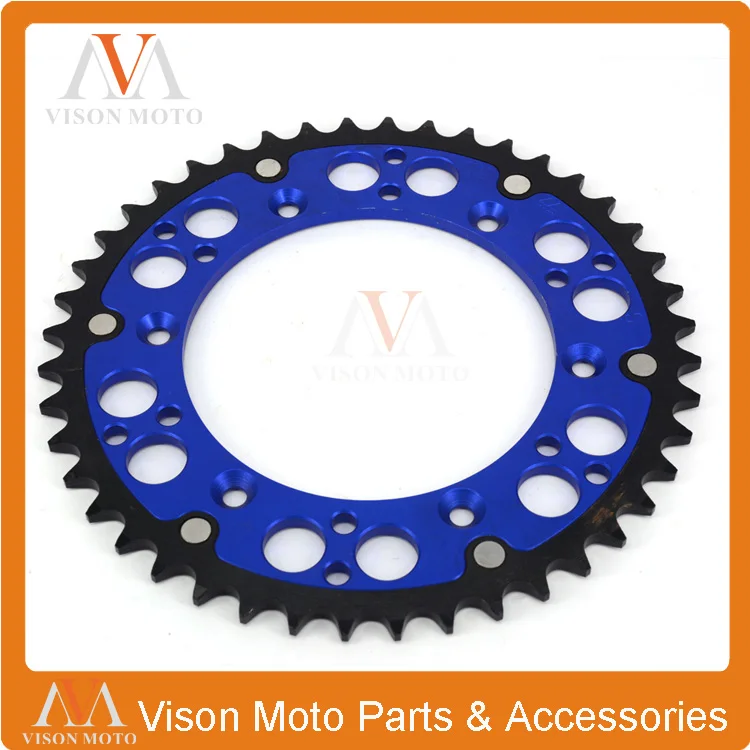 44T Rear Chain Sprocket YZ125 YZ250 YZ250F YZ450F WR250F WR450F Enduro Supermoto Motard Racing