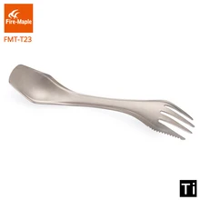 Fire Maple Three In One Titanium Outdoor Lightweight Portable Climbing Camping Trip Travel Fork Cutlery Spork FMT-T23 цена Fire Maple Three In One Titanium Outdoor Lightweight Portable Climbing Camping Trip Travel Fork Cutlery Spork FMT-T23 цены онлайн
