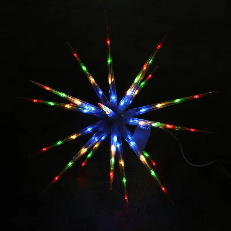 Снежинка в форме шара с шипами светодио дный светодиодный свет Крытый праздник украшения сада лампы для Рождество освещение