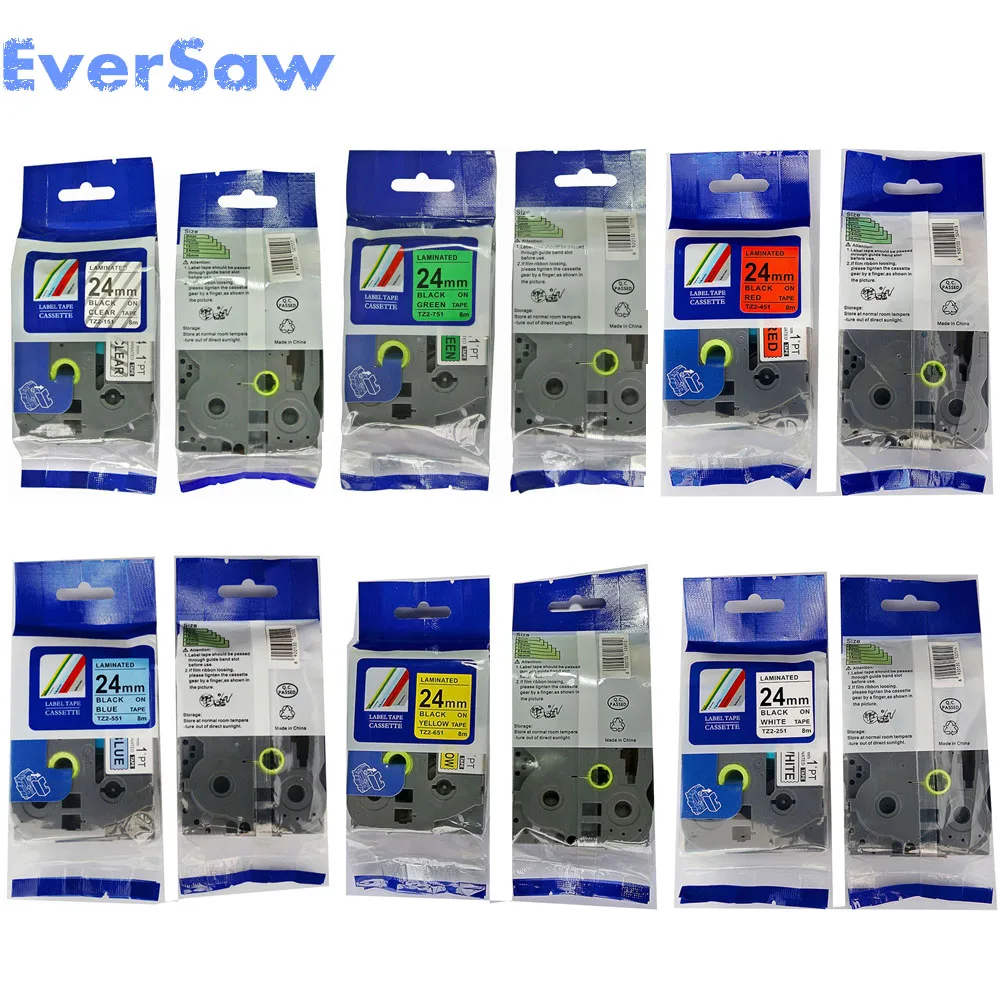 P touch 6PK совместимая лента для маркировки brother tze 24 мм 251 tze651 tze151 tze751 tze-451 tz-551 P-touch |