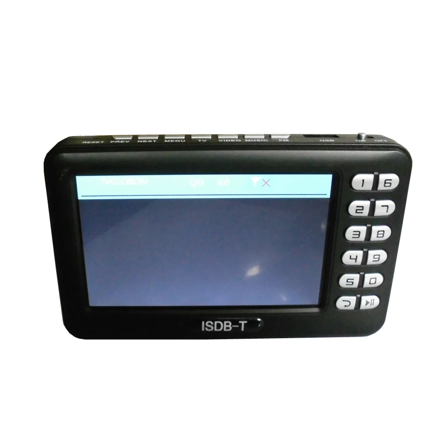 Цифровой ISDB T Мини Ручной ТВ приемник с 4 3 дюймов ЖК дисплей Экран dvb T/FM Muisc USB видео