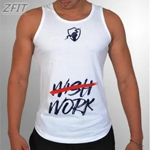 ZFIT тренд мускулы занятия в тренажёрном зале Бег Фитнес братья мужской жилет хлопок Мода Печать Спортивный тренировочный жилет для бега