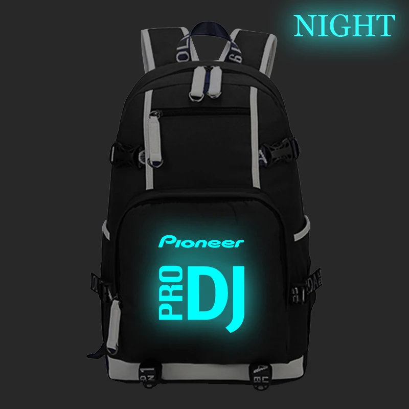 Женский и мужской Светящийся рюкзак для мальчиков и девочек Pioneer DJ PRO школьная сумка модный рюкзак повседневный рюкзак для ноутбука рюкзак для путешествий