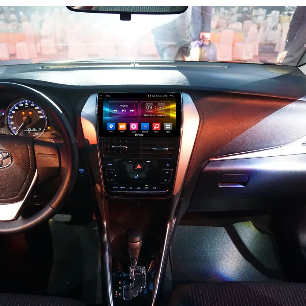 Sale 9"IPS Android 8.1 Octa Core Car DVD Player forToyota Yaris Vios 2017 2018 2019 MT/AT Auto Radio GPS Audio Carplay 4G+32G CarPlay 1