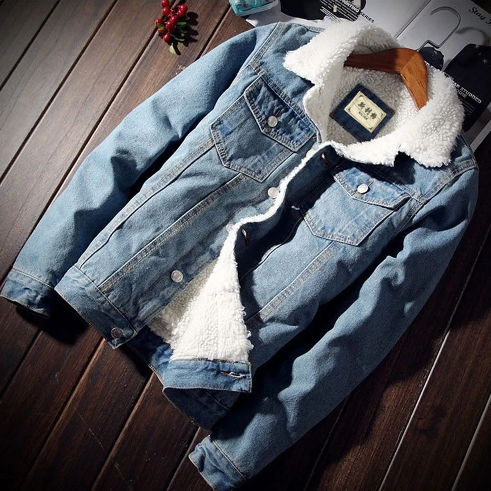 Женское джинсовое пальто, куртки, осенне-зимнее джинсовое пальто из плотного флиса, меховая плюшевая куртка, винтажное свободное джинсовое пальто с длинным рукавом#38
