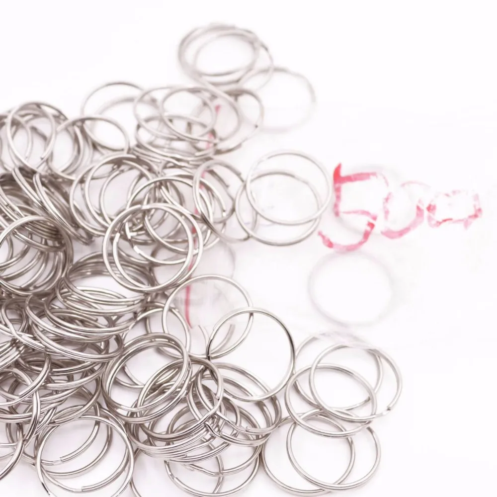 

500 PCS 25mm Metal Split Ring Key Chains DIY Crafts Wholesale Lot