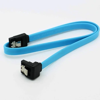 

200PCS/LOT 45CM 90 Right Angle Straight High Speed SATA III 3.0 6Gbps HDD Hard Disk Drive Data Cable