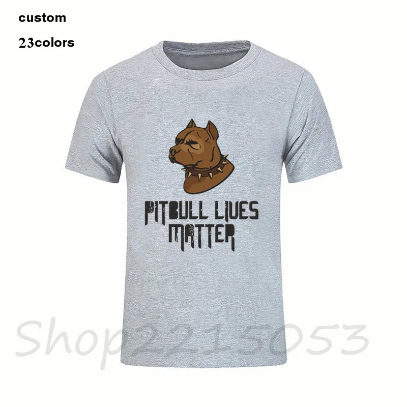 2018 модные футболки Pitbull Lives Matter Design Art Gift для любителей собак мужские helloveen camiseta